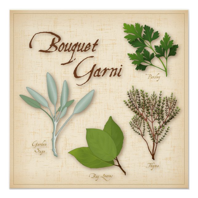 Poster Herb Bouquet (Devant)