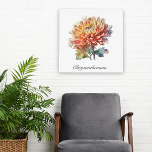 Poster Herbal Life : Chrysanthemum personnalisable