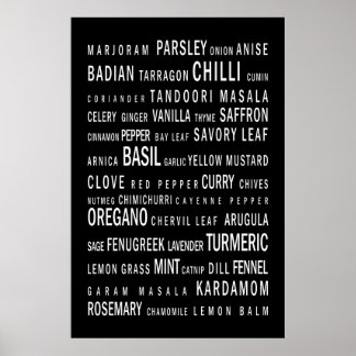 Poster Herbes et épices