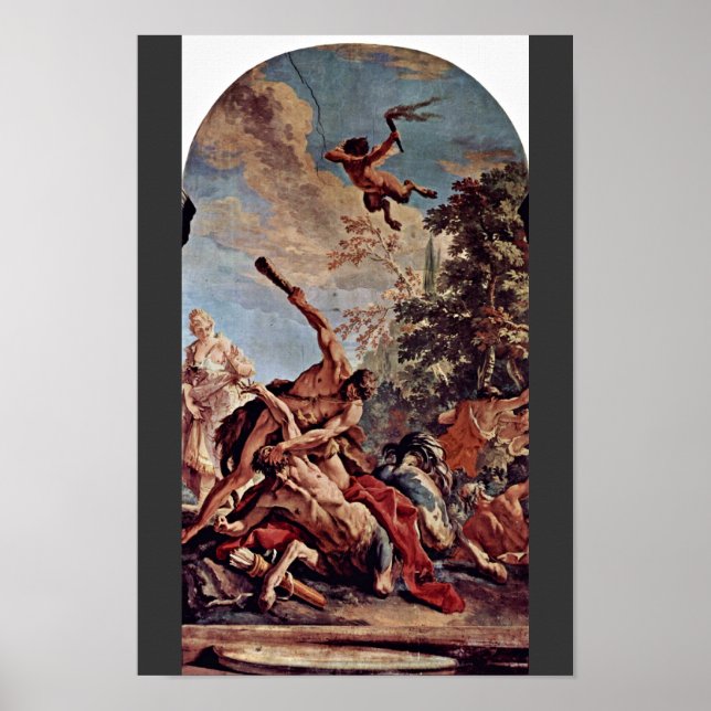 Poster Hercules Dans La Lutte Contre Le Ness Centaures (Devant)