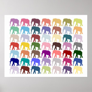 Poster Herd coloré