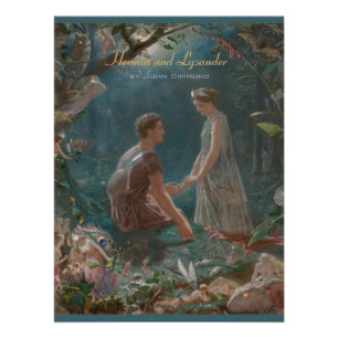 Poster Hermia et Lysander John Simmons Shakespeare