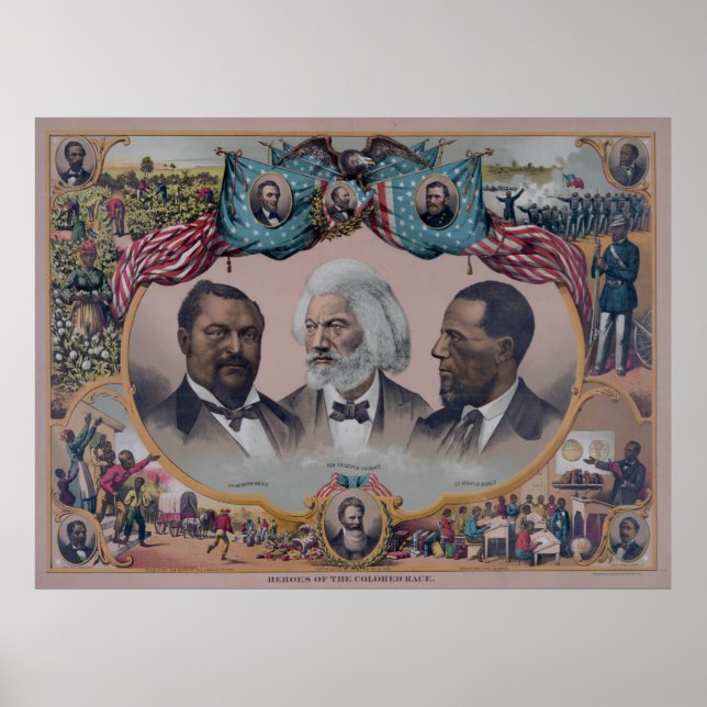 Poster "Heroes of the colored Race" (Devant)