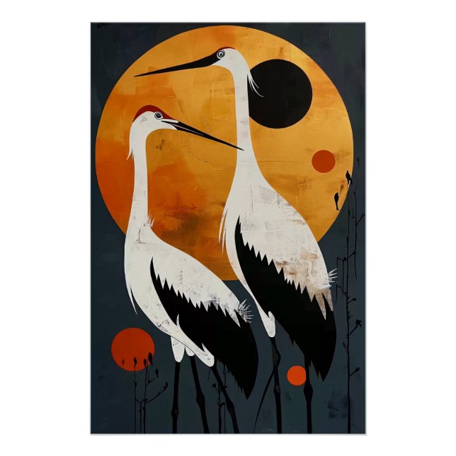 Poster Heron Couple (Devant)