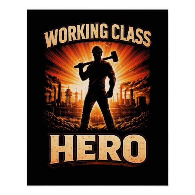 Poster Héros de la classe ouvrière (Devant)