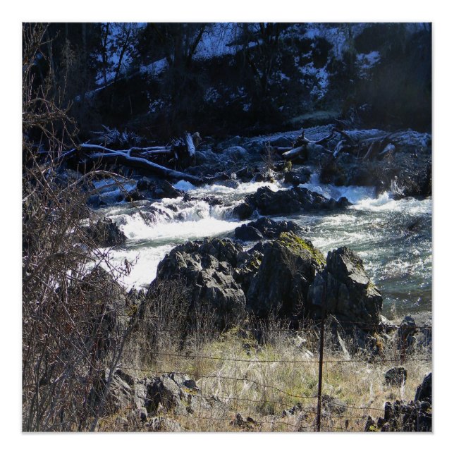 Poster Heure d'hiver à Hayfork, Californie... (Devant)