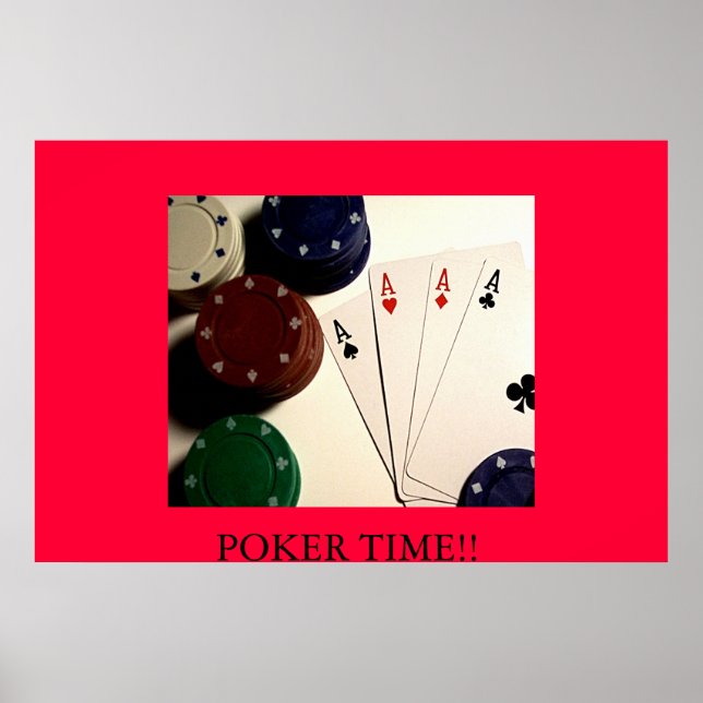POSTER HEURE DU POKER ! !