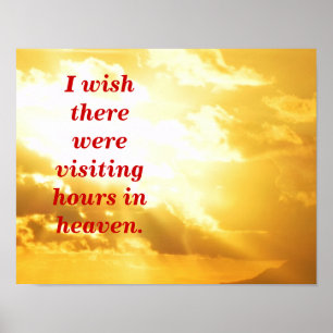 Poster Heures de visite au paradis