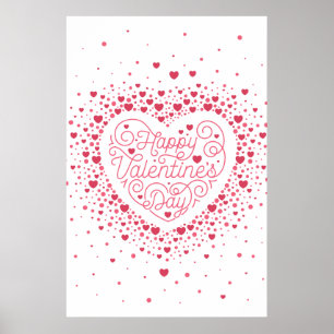 Poster Heureuse Sainte-Valentin 24x36