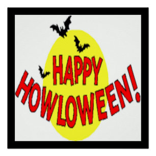 POSTER "HEUREUX HOWLOWEEN" BATS