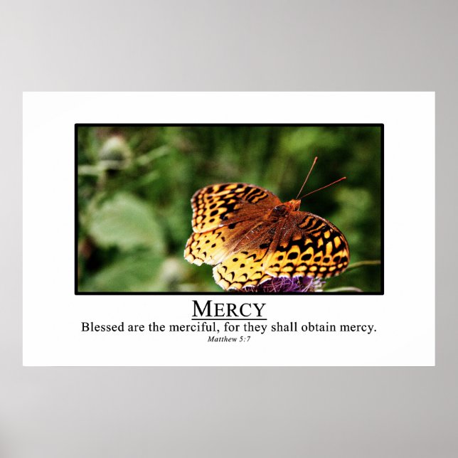 Poster Heureux les miséricordieux (Devant)