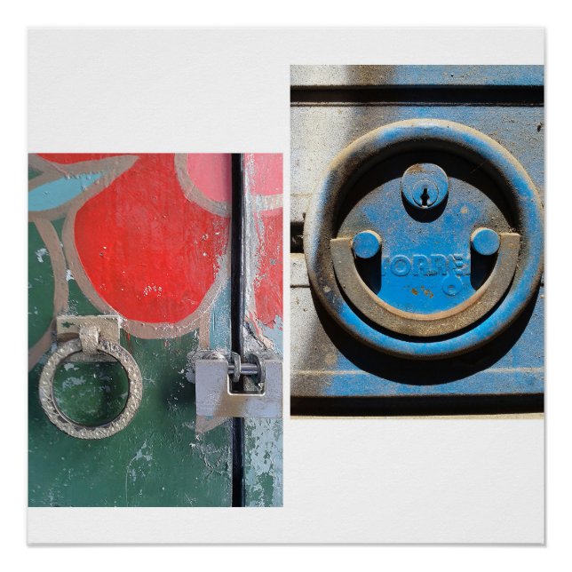 Poster Heurtoirs de porte de Barcelone, n° 001 (Devant)