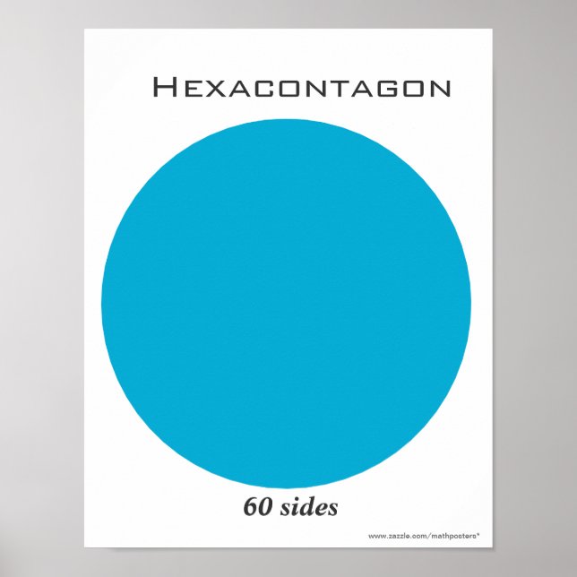 Poster Hexacontagon en Polygone (Devant)