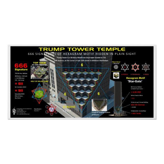 Poster Hexagram Trump Tower (Devant)