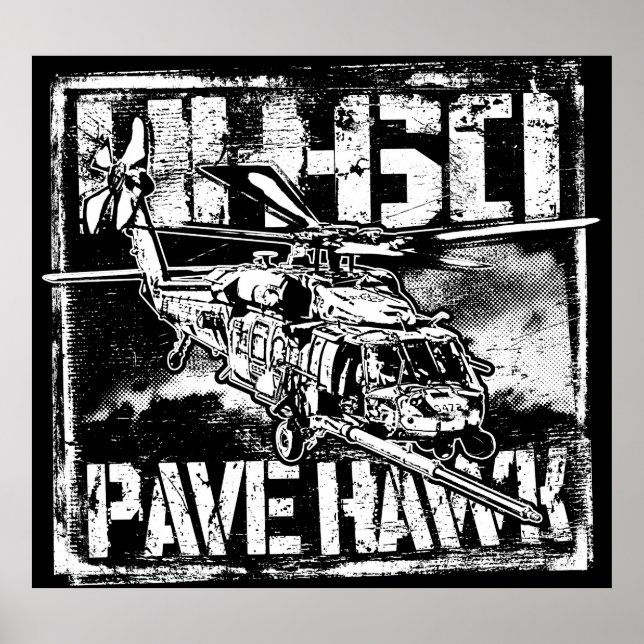 Poster HH-60 Pave Hawk Modèle BK Poster (Devant)