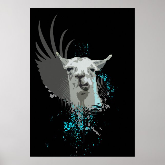 Poster hi-fi llama. (Devant)