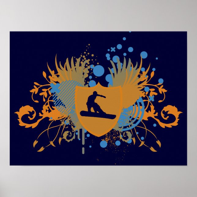 Poster hi-fi snowboarding (Devant)