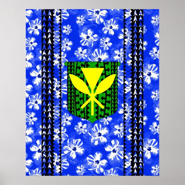 Poster Hibiscus Kanaka Maoli (Devant)