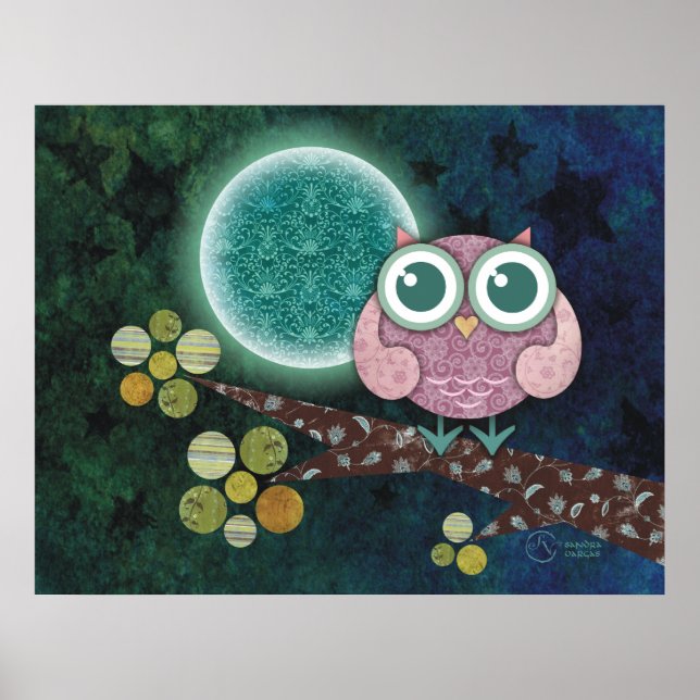 Poster Hibou de minuit (Devant)