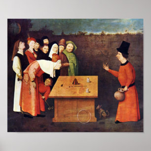 Poster Hieronymus Bosch-The magician