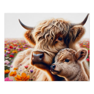 Poster Highland Cow Mothers