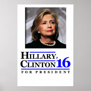 Poster Hillary Clinton pour l'affiche 2016 de président