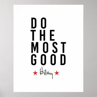 Poster Hillary - Faire le meilleur -