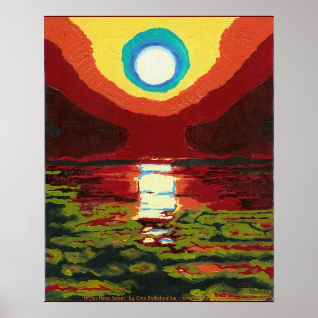 Poster Hilton Head Sunset (Devant)