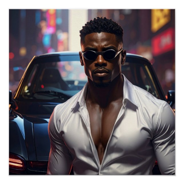 Poster Hip Hop - Star du Rap Américain -  (Devant)