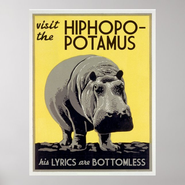 Poster hiphopotamus hiphopapotamus rhyménocerique (Devant)