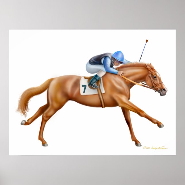 Poster Hippocampe Thoroughbed (Devant)