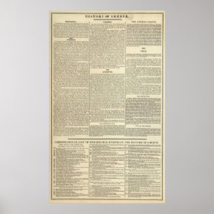 Poster Histoire de la chronologie grecque