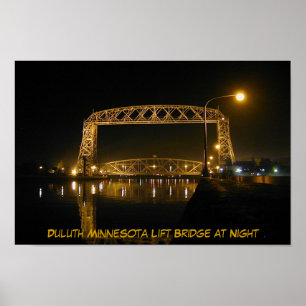 Poster Historic Duluth Minnesota Lift Bridge