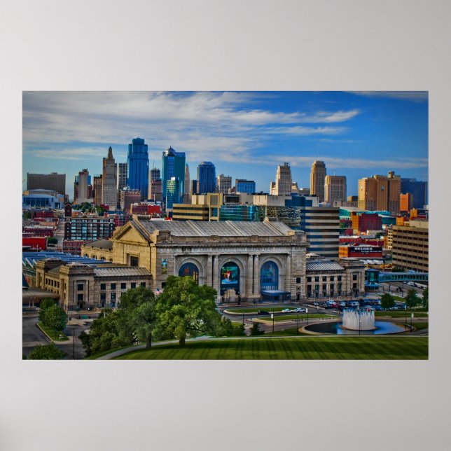 Poster Historic Union Station - Kansas City Canvas Print (Devant)