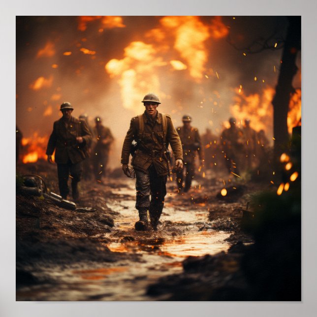 Poster historique de la Seconde Guerre mondiale :  (Devant)