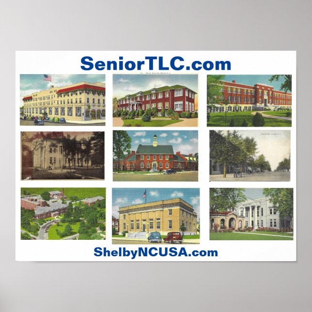 Poster historique Shelby NC (Devant)