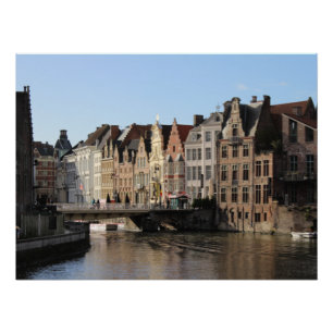 Poster Hiver à la Kornlei à Gent, Belgique