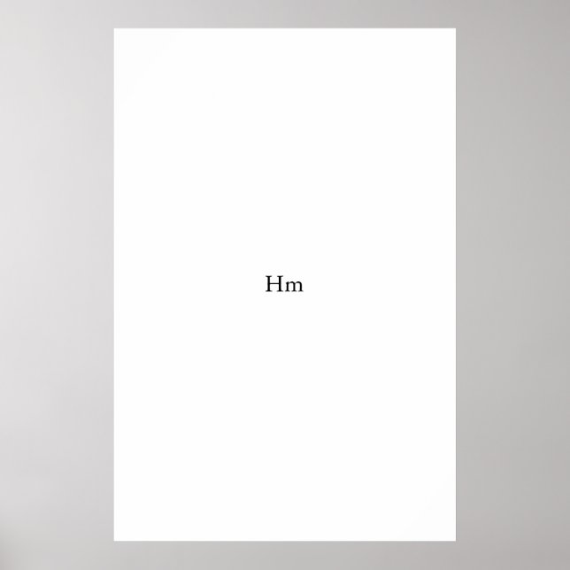 Poster Hm (Devant)