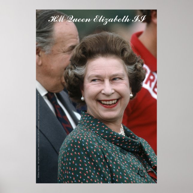 Poster HM Queen Elizabeth II Windsor 1986 (Devant)