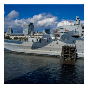 Poster HMS Belfast London
