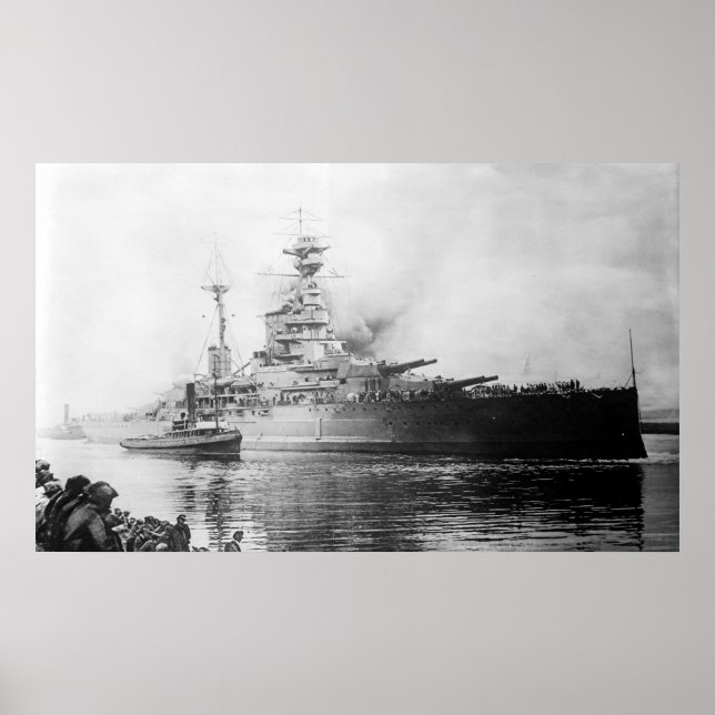 Poster HMS Ramillies (Devant)