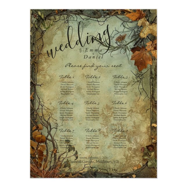 Poster Hobbiton Haven Mariage Sein Graphique (Devant)