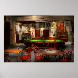 Poster Hobby - Piscine - Le club de billard 1915