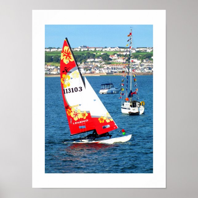Poster Hobie cat, Jersey (Devant)