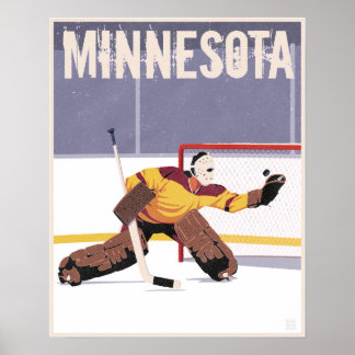 Poster Hockey sur Minnesota