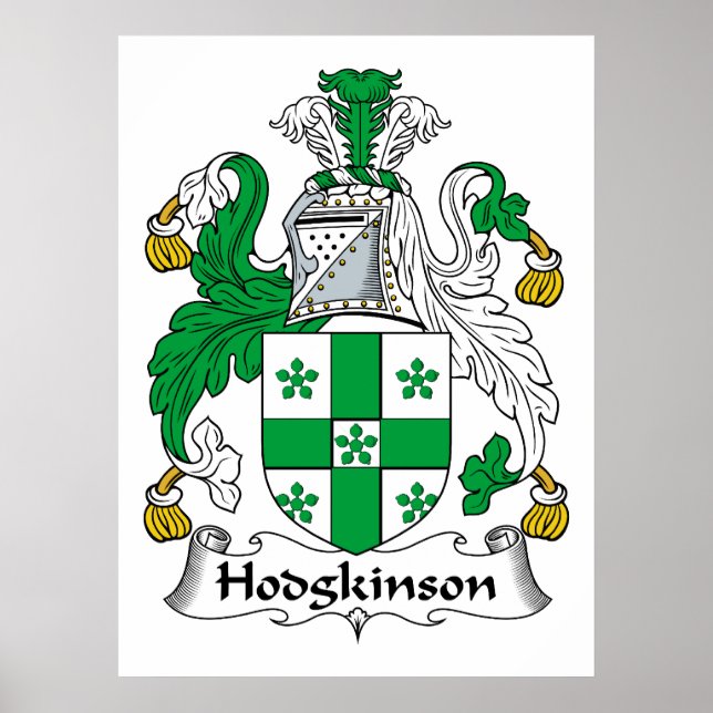 Poster Hodgkinson Family Crest (Devant)