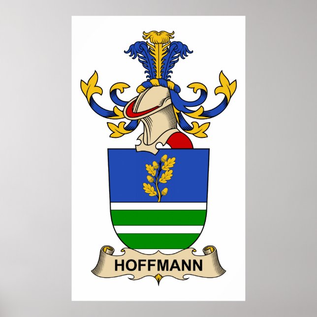 Poster Hoffmann Family Crest (Devant)
