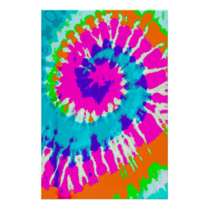 Poster holiES - Power Spiral Batik Style