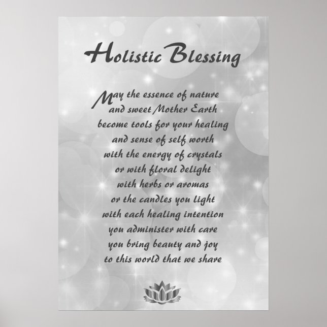 Poster Holistique Silver Sparkle (Devant)