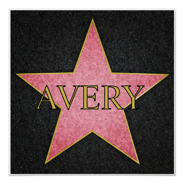 Poster Hollywood actors gold star (Devant)